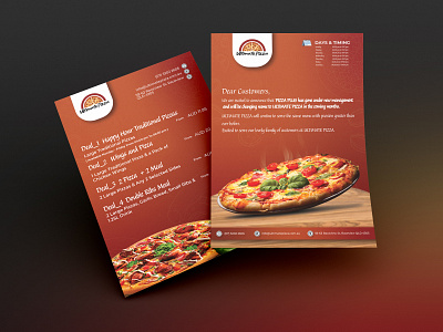 Ultimate Pizza Flyer brand identity branding brochure design design flyer graphic design illustration logo logodesign vector