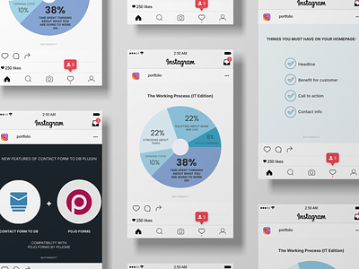 Social media posts template branding graphic design illustration infographics logo typography