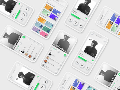Spotify Interface Nemorphism design interface iphone mobile mobile ui music neumorphism play playlist sketch spotify web webdesign