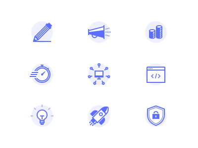 Icons development icon set icons pixel perfect vector