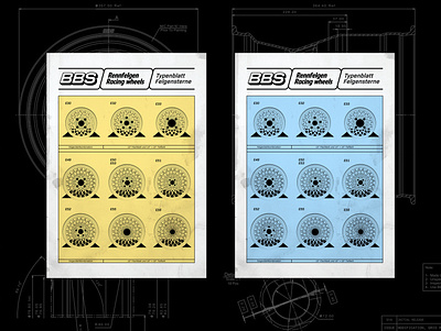 BBS Wheels Poster design flat flyer graphic design icon illustration logo minimal poster vector