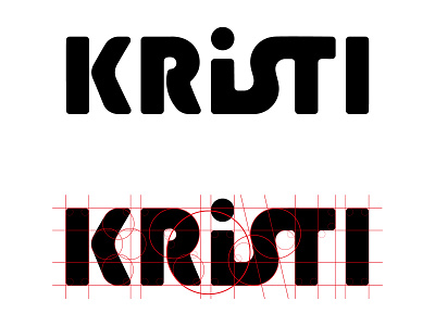 KRISTI adobe illustrator branding design graphic design graphicdesign logo logo branding logo design logo design branding logodesign salon logo typography vector