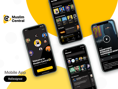 Muslim Central App (Podcast) - Redesign