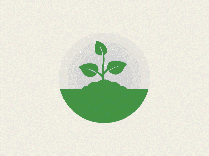 Plant animation illustration logo vector