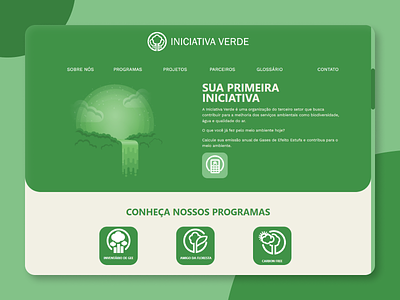 Website Design creative design graphic design green illustration interface logo nature site ui ux vector verde web design website