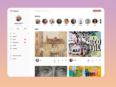 Instagram - Redesign Destkop Version