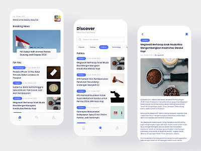 News Feed article blog clean daily ui design feed magazine mobile design mobile ui news app news feed news mobile app newsfeed newspaper ui ui design