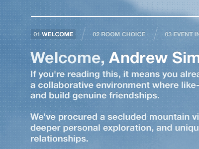 Welcome, Andrew