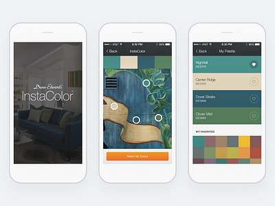 Dunn-Edwards: InstaColor Mobile App Color Matching Flow android app camera color ios match paint palette san diego swatch ui ux