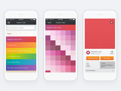 Dunn-Edwards: InstaColor Mobile App Color Exploration Flow