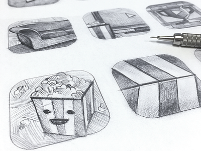 Tribeca Shortlist: App Icon Sketches app icon illustration pencil photography sketch