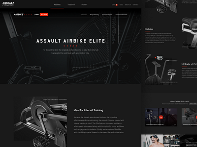 Full Assault AirBike Product Page crossfit dark equipment fitness product detail sports