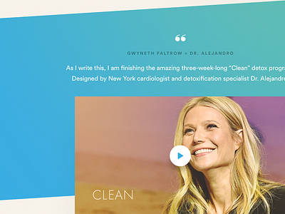 The Clean Program: Design Details 3 bright cleanse consumer detox health landing page product photography warm website