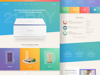 The Clean Program: Landing Pages
