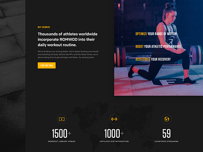 Romwod: Homepage Design Detail 1