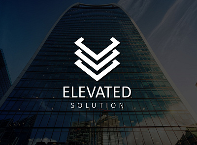 ELEVATED SOLUTION abstract brand brand identity branding business business logo clean concept creative design digital dribbble flat illustration logo vector