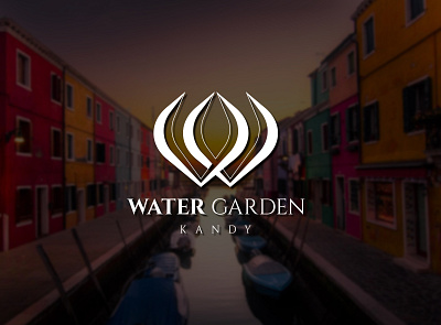 WATER GARDEN KANDY abstract animation app brand branding business business logo character clean concept creative design digital dribbble graphic graphic design logo minimal symbol unique