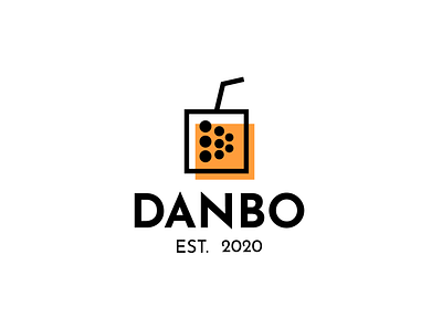 Danbo boba logo branding graphic design icon illustration logo minimal