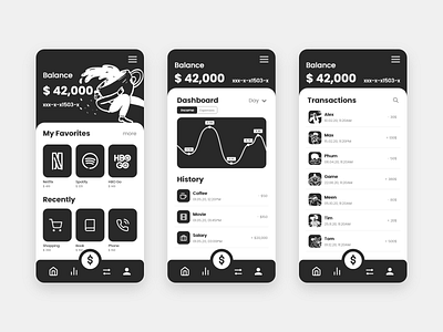 Daily UI Challenge - Banking Mobile Application banking banking app mobile app