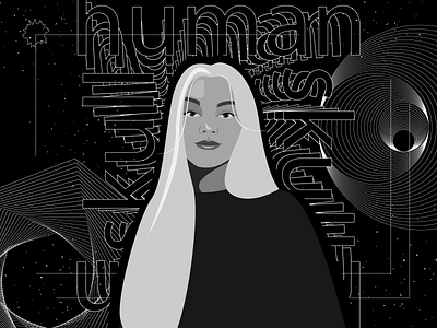 Eva 🖤 design illustration portrait vector искусство