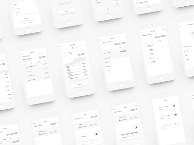 Wireframe bank gray wireframe