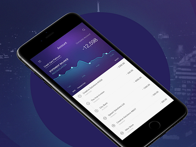 Citi Bank account app concept design mobile ui