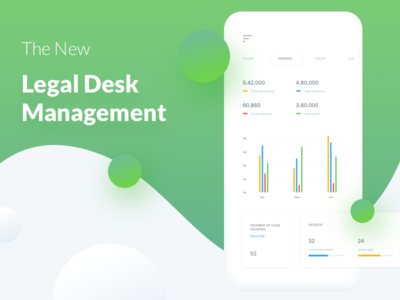 legodesk Mobile dashboard gradient mobile ui