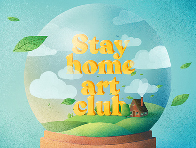 Spring globe animation illustration logo motion graphics spring