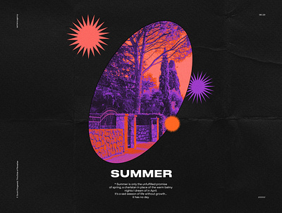 Summer design graphic design summer typography vivid colors