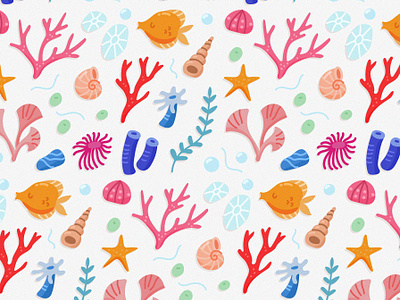 Coral Pattern coral freepik illustration pattern