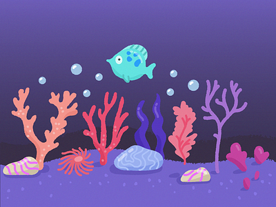 Coral Background coral fish freepik illustration underwater