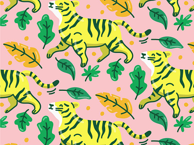 Tiger Pattern freepik illustration pattern tiger