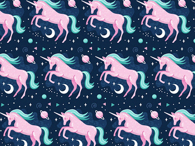 Unicorn Pattern 2 freepik illustration pattern unicorn