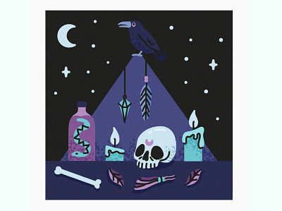 Black Magic freepik illustration magic skull trotyl nat