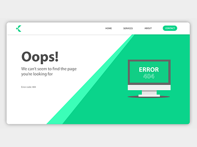 Error 404 Page Concept