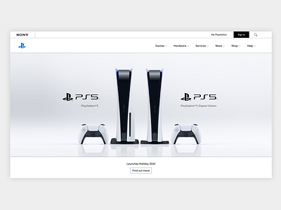 Playstation Website Redesign