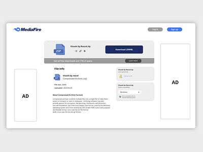 Mediafire Download Page Redesign