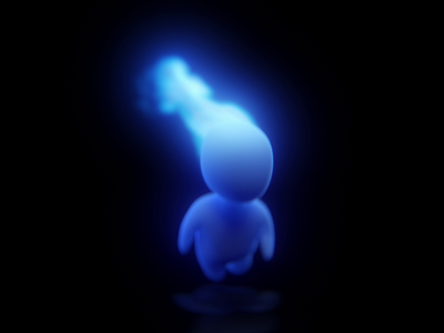 Smokey 3d art animation character cinema 4d fire lighting mograph render