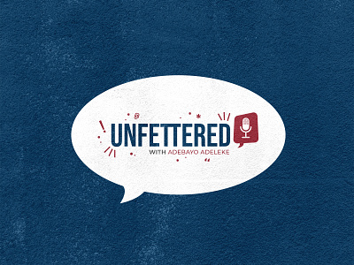 Unfettered Logo branding design icon logo podcast podcast logo typogaphy