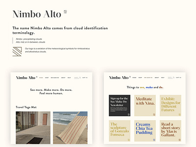 Nimbo Alto branding design logo