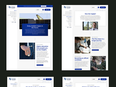 U.S. Air Force Academy website design ui ux webdesign