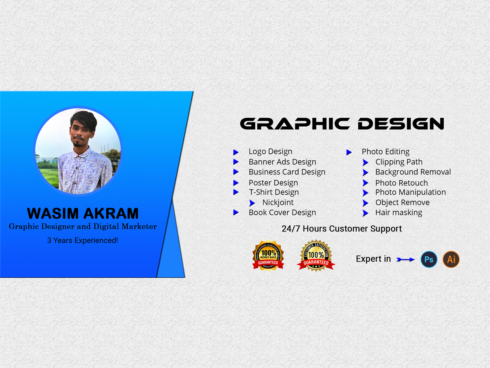 Professional Graphic Design by Wasim Akram on Dribbble