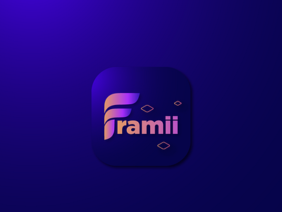 icon Design for a framii app app icon app icon design branding logo design new