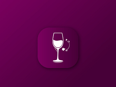 Wine logo icon app app icon app icon design brand branding design graphic design illustration logo logo design