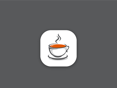 classic simple coffee cup icon