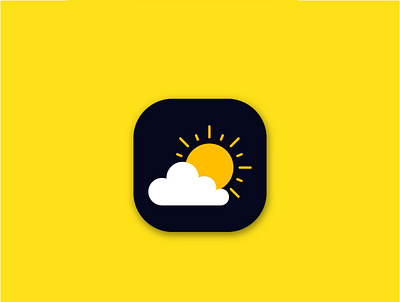 Weather App icon app app icon app icon design brand branding design graphic design illustration logo logo design