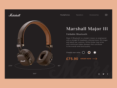 Marshall headphone | concept