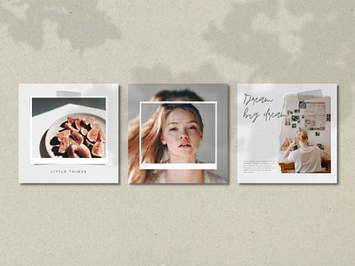 Vintage Instagram Post Templates creative market