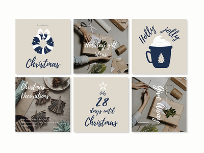 CHRISTMAS Instagram Post and Story Template winter