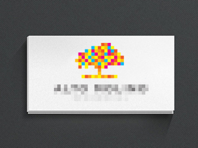 LOGO colored illustration logo logotype pixels tree
